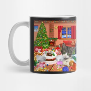 Festive Kittens Mug